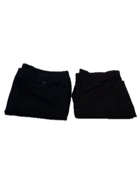 Bundle of 2: Pennington’s Black Pull-On Pants – Size 24P (Dress & Jean Style)